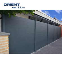 High quality aluminium slat fence supply for garden  horizontal slat fencing